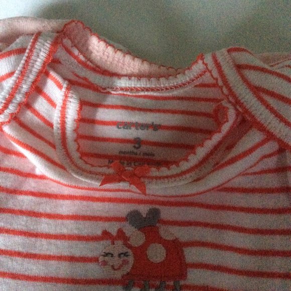 NWOT Carter's 5-Pack Short-Sleeve Bodysuits 3Mos - Picture 7 of 8